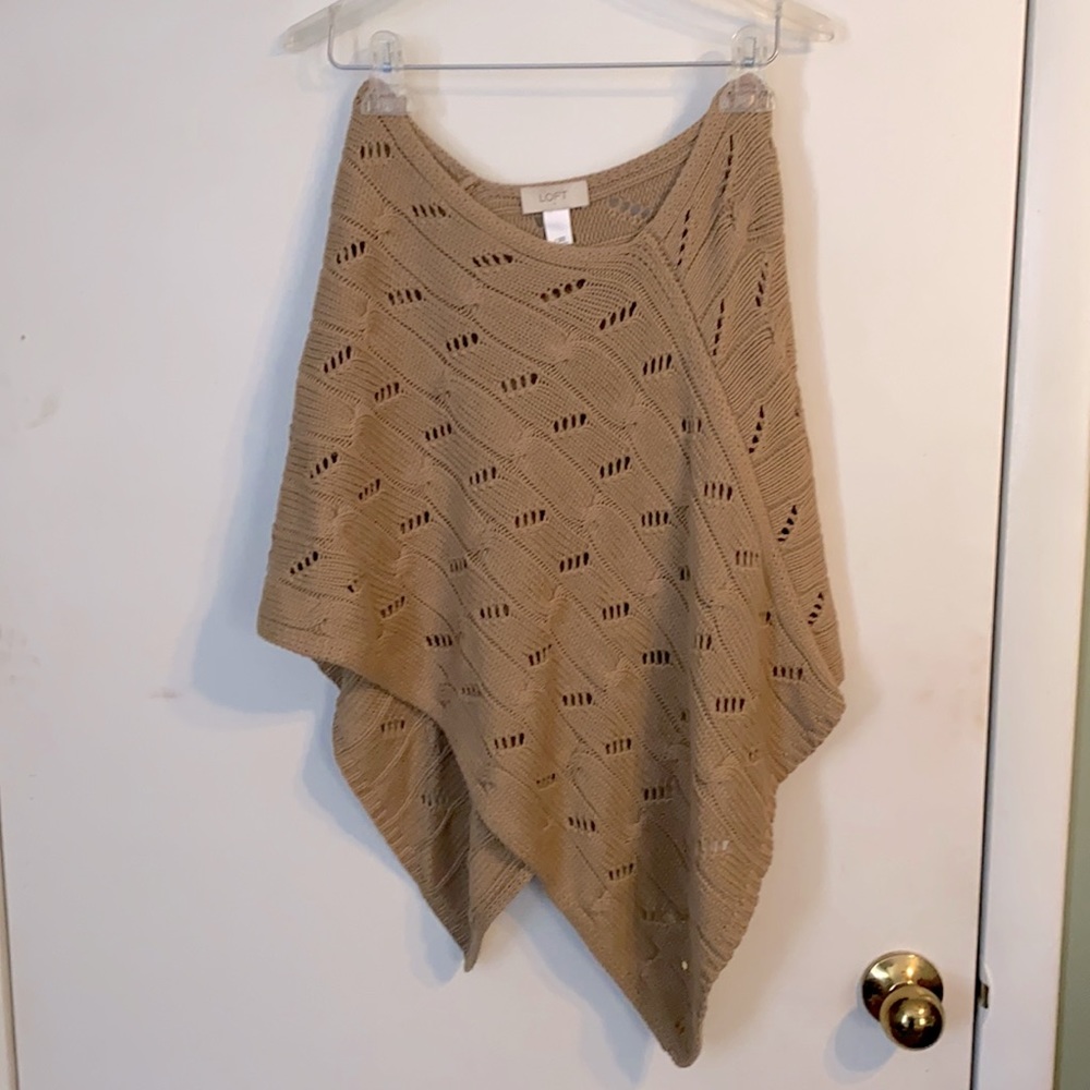 Knit poncho
